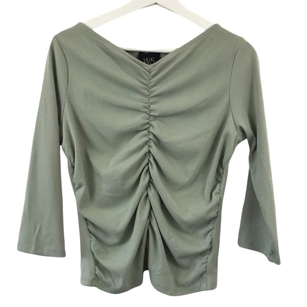 W5 green‎ top size L juniors NWT